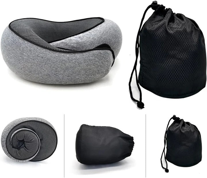 Snail Style Memory Foam, Travel Curved Neck Pillow