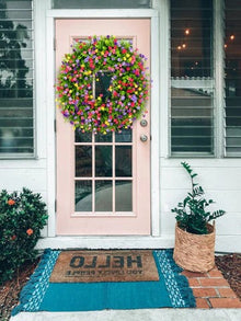 Farmhouse Colorful Cottage Wreath