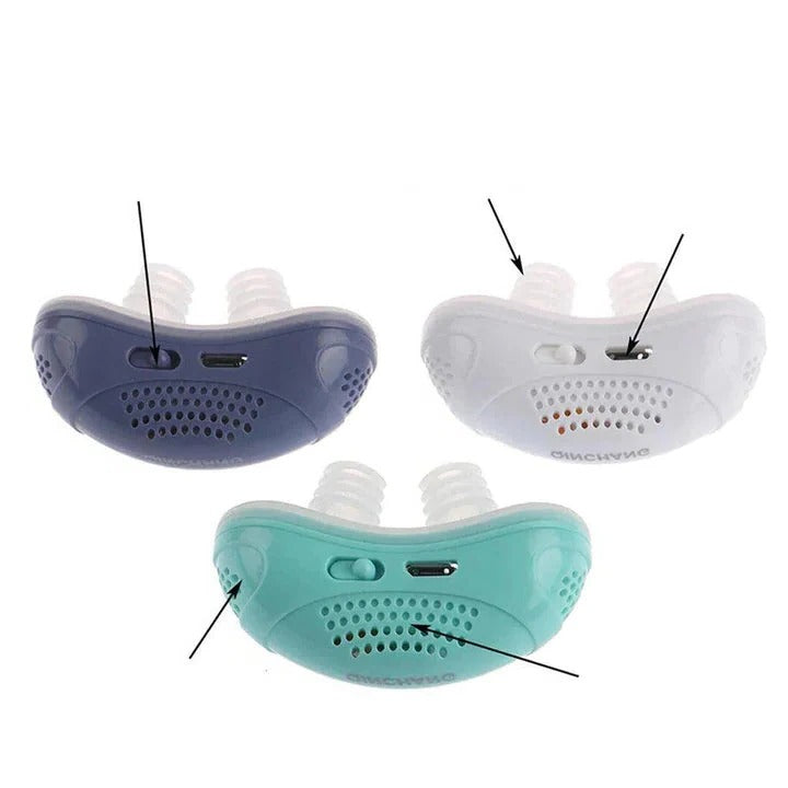 Silent anti-snoring device