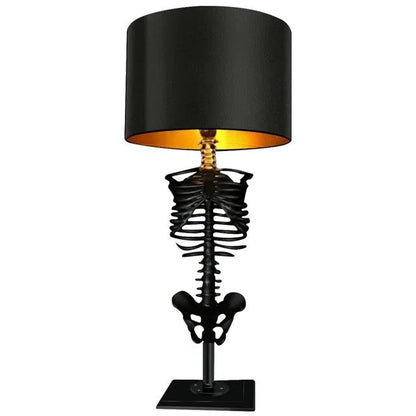 Handcrafted Gothic Skeleton Table Lamp