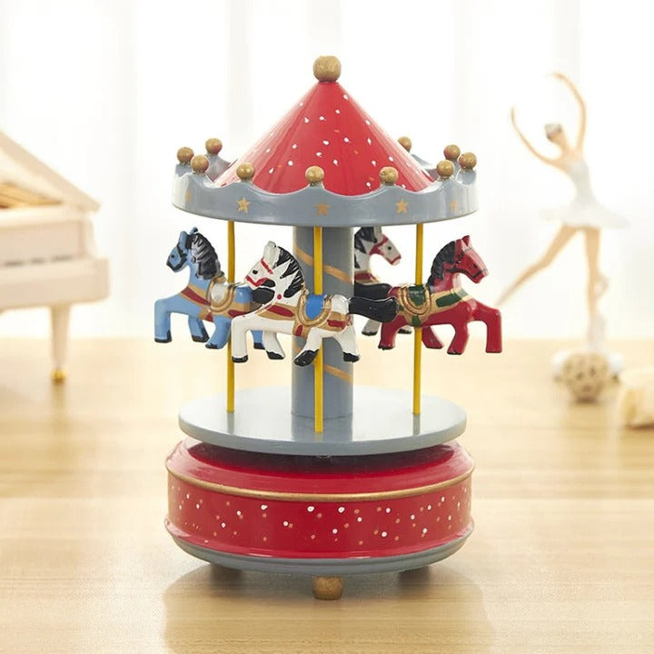 Sky City Carousel Music Box