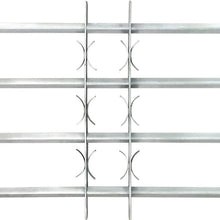 Adjustable safety grille for windows with 3 crossbars