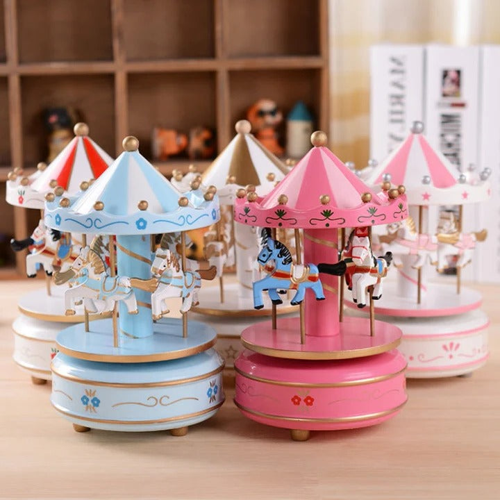 Sky City Carousel Music Box