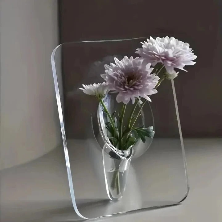 Modern Acrylic Picture Frame Flower Vase