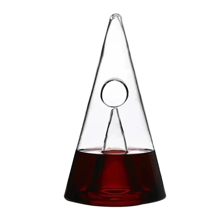 Double Pyramid Waterfall Decanter