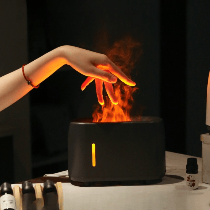 Flame Air Humidifier With Timer And Remote Control