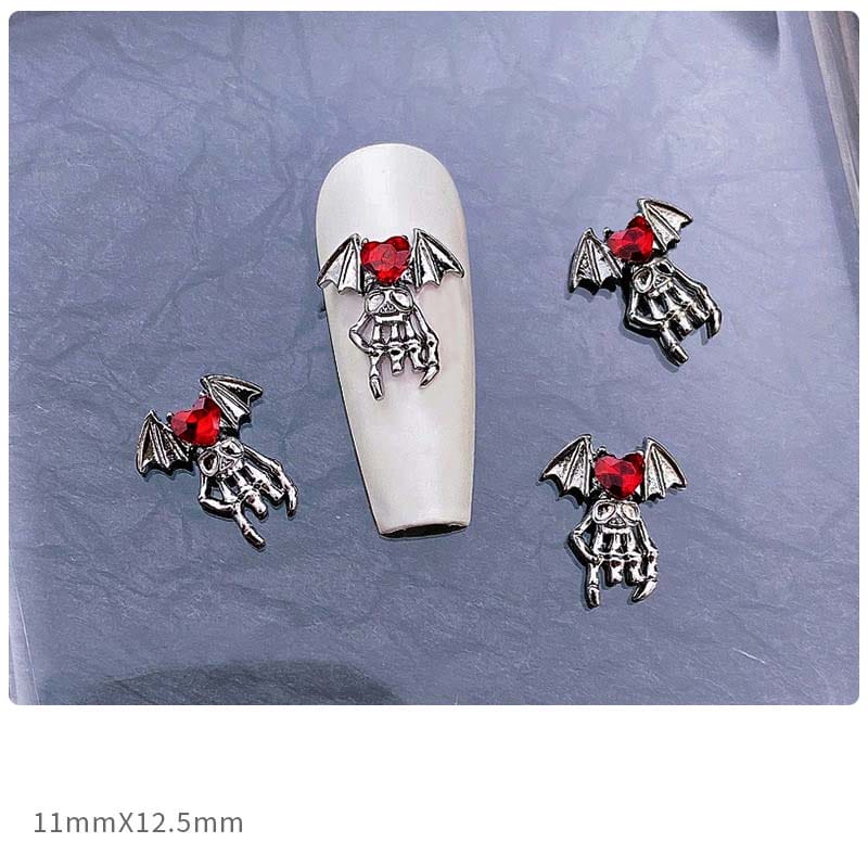 Gothastic 3D Gothic Halloween Nail Charms – Pack of 10