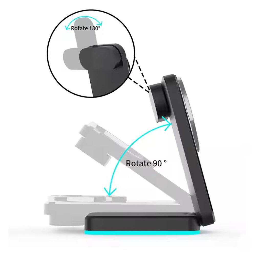 LumaSpin 3-in-1 Foldable Wireless Charger