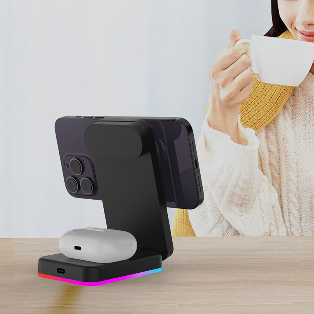 LumaSpin 3-in-1 Foldable Wireless Charger