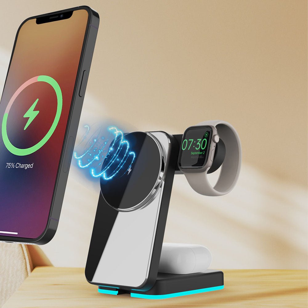 LumaSpin 3-in-1 Foldable Wireless Charger