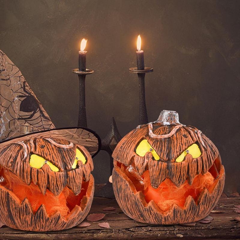 Gloween Interactive Halloween LED Pumpkin Lantern