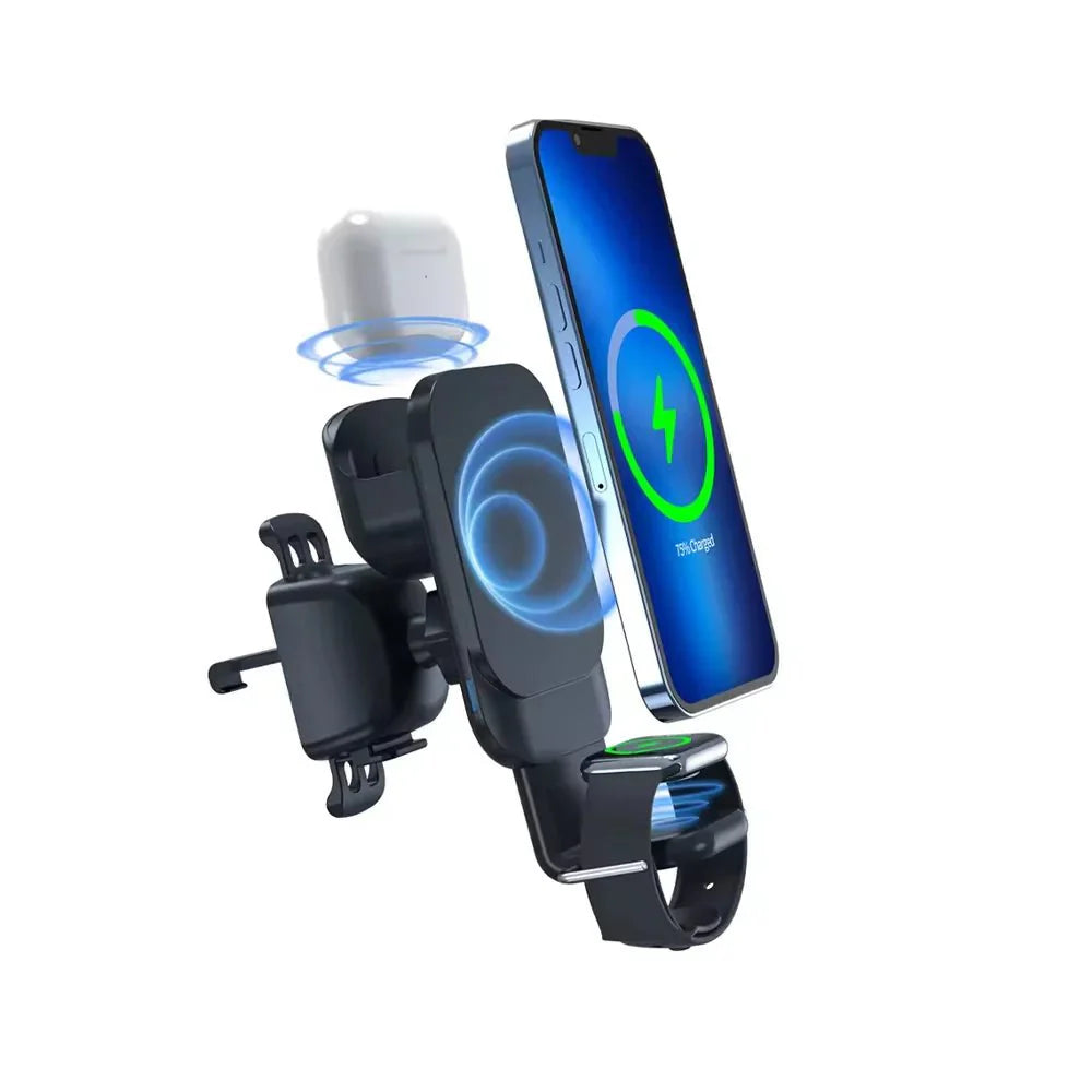 MagTech Drive: 3 in 1 Magnetic Car Charger & Holder