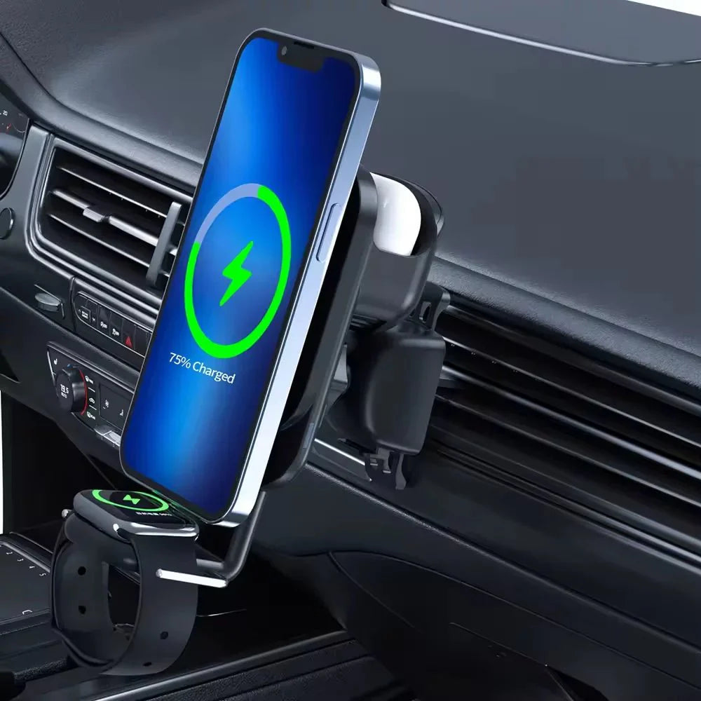 MagTech Drive: 3 in 1 Magnetic Car Charger & Holder