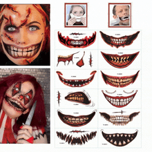 Halloween Prank Tattoo Stickers Set of 12 | 6 + 6 FREE