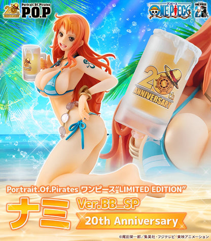 Figurine One Piece - Nami Ver. BB_SP 20th Anniversary P.O.P Megahouse