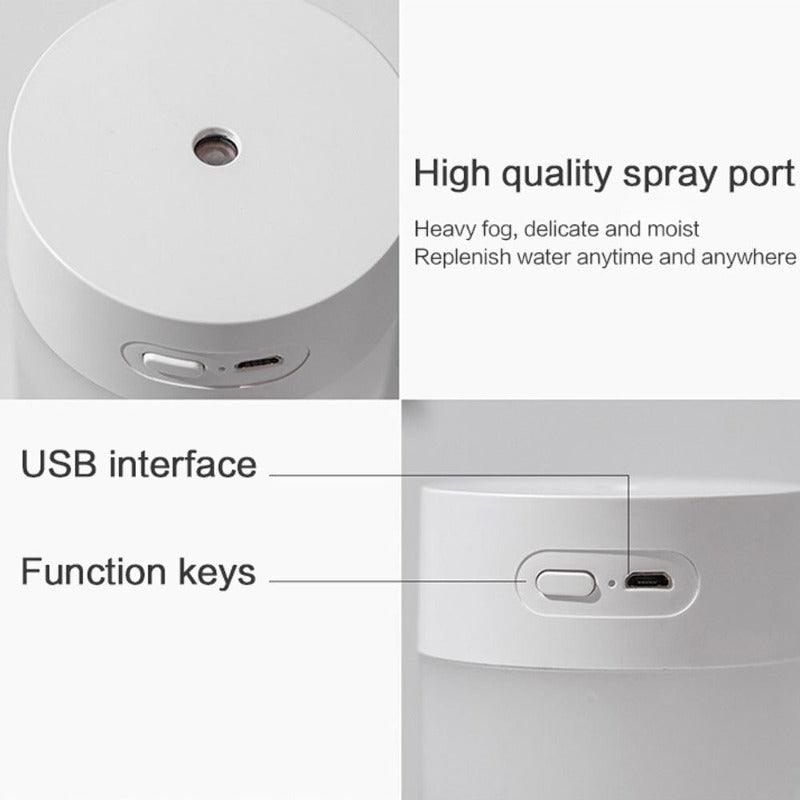 260ml Mini Portable Ultrasonic Diffuser With Compact Mist Humidifier