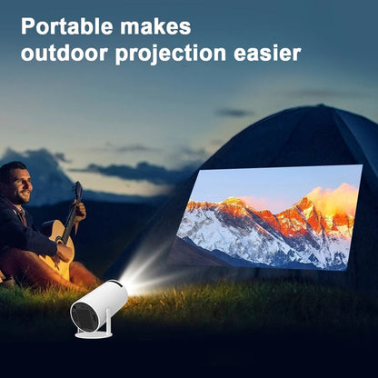 Smart 4K Mini Projector with Dual WiFi and Bluetooth Connectivity