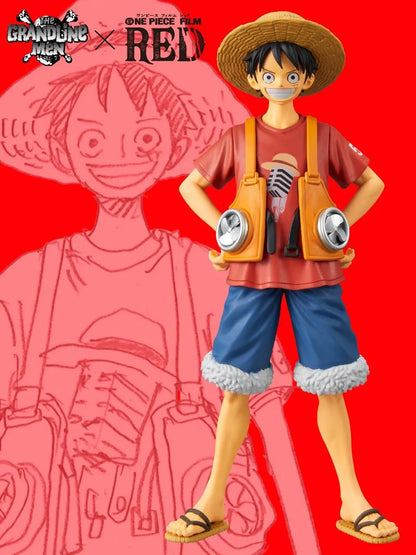 Figurine One Piece - Monkey D. Luffy DXF The Grandline Men Film Red Vol. 1