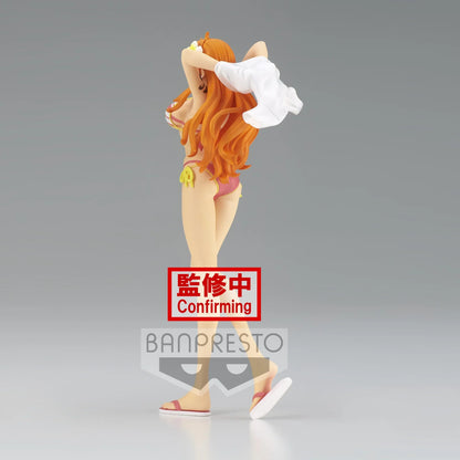 Figurine One Piece - Nami Girls on Vacation Pink Ver. B