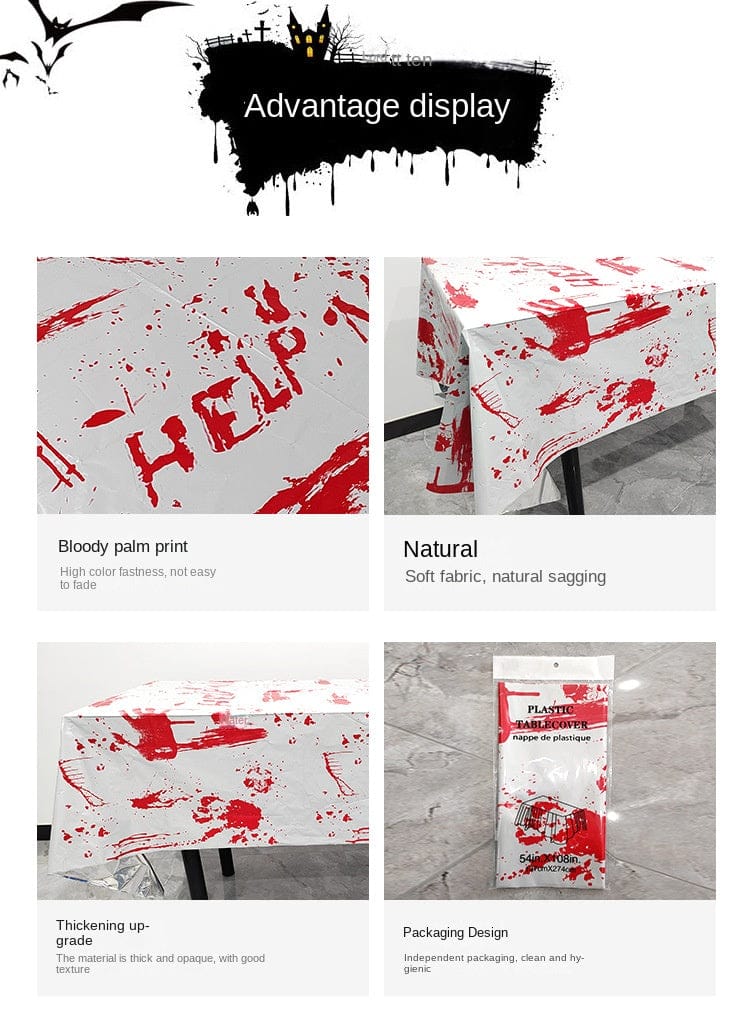 Tablefear Halloween Horror Party Tablecloth