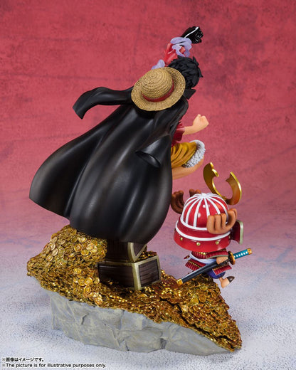 Figurine One Piece - Monkey D. Luffy & Chopper Figuarts Zero 100WT Daikaizoku Hyakkei