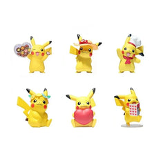 Set of 6 Pikachu figures in cooking motifs