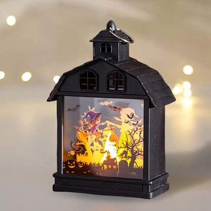 Illuminova Vintage Halloween Lantern with Flameless Candle – Set of 4