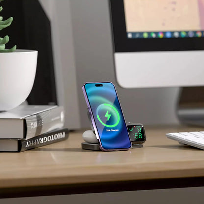 PortaMag Trio: 컴팩트한 3-in-1 MagSafe 충전 허브 
