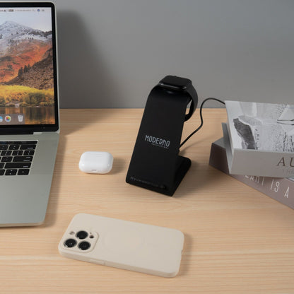 iPhone, Apple Watch 및 AirPods용 프리미엄 3 in 1 고속 무선 충전 스탠드 