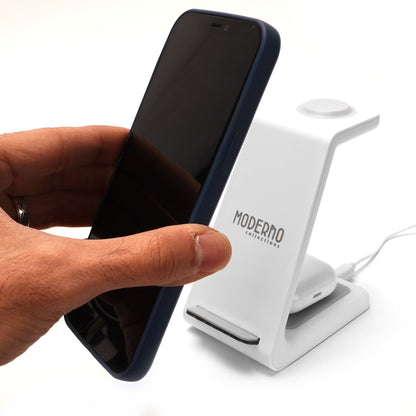iPhone, Apple Watch 및 AirPods용 프리미엄 3 in 1 고속 무선 충전 스탠드 