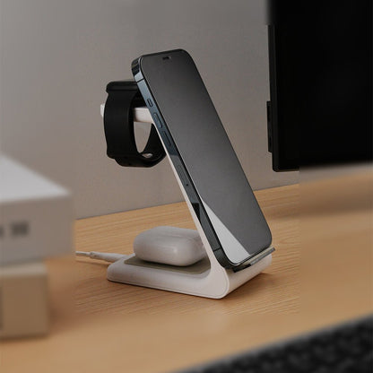 iPhone, Apple Watch 및 AirPods용 프리미엄 3 in 1 고속 무선 충전 스탠드 