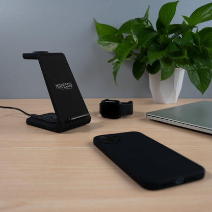 iPhone, Apple Watch 및 AirPods용 프리미엄 3 in 1 고속 무선 충전 스탠드 