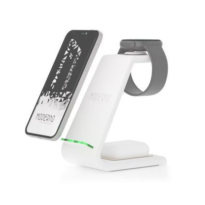 iPhone, Apple Watch 및 AirPods용 프리미엄 3 in 1 고속 무선 충전 스탠드 