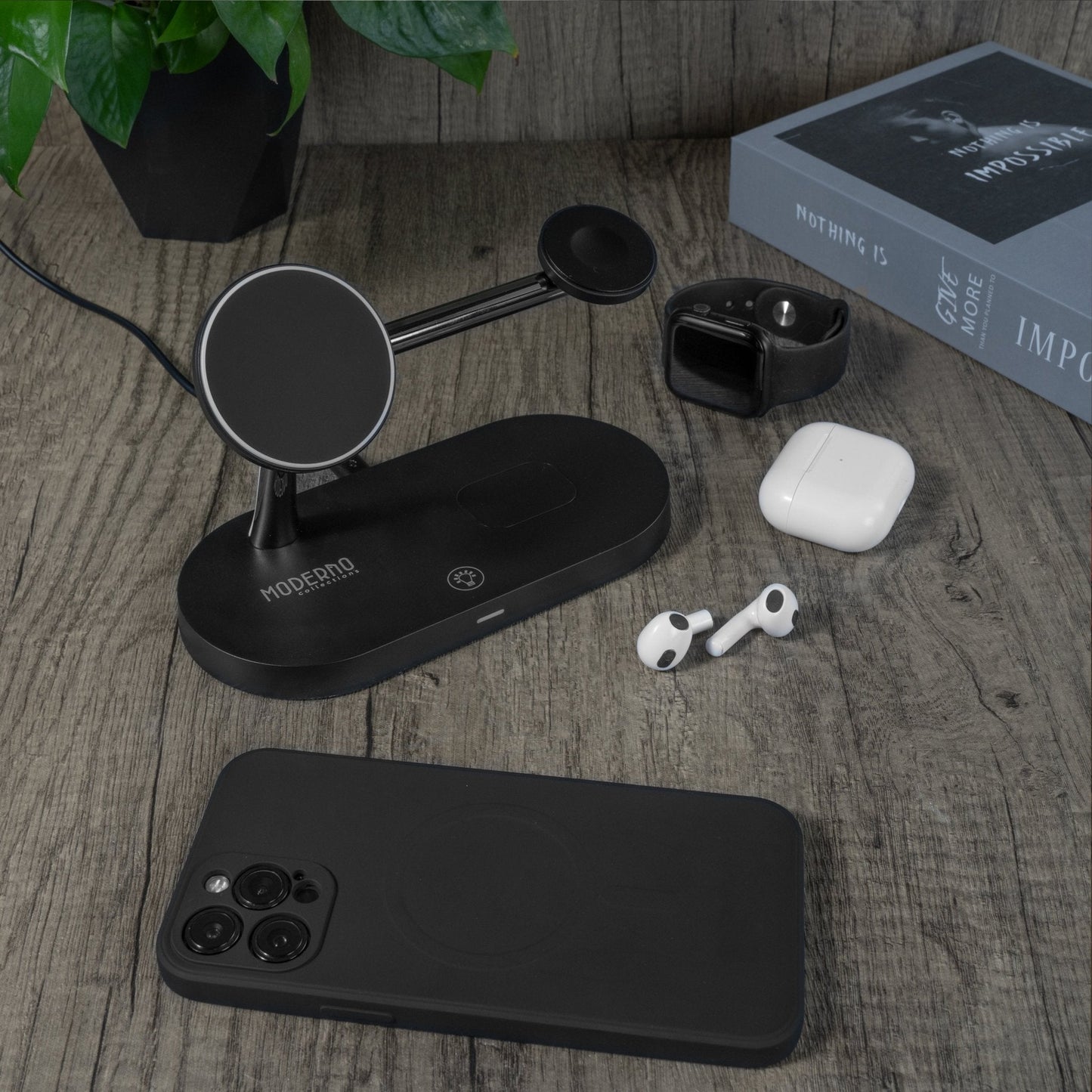 프리미엄 MagSafe 3 in 1 고속 무선 충전 스탠드 