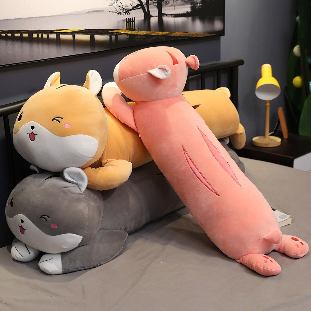 80-130cm cartoon hamster stuffed animal or cats cuddly toys pillow XXL format