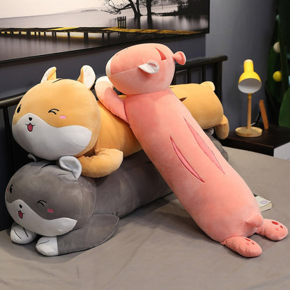 80-130cm cartoon hamster stuffed animal or cats cuddly toys pillow XXL format