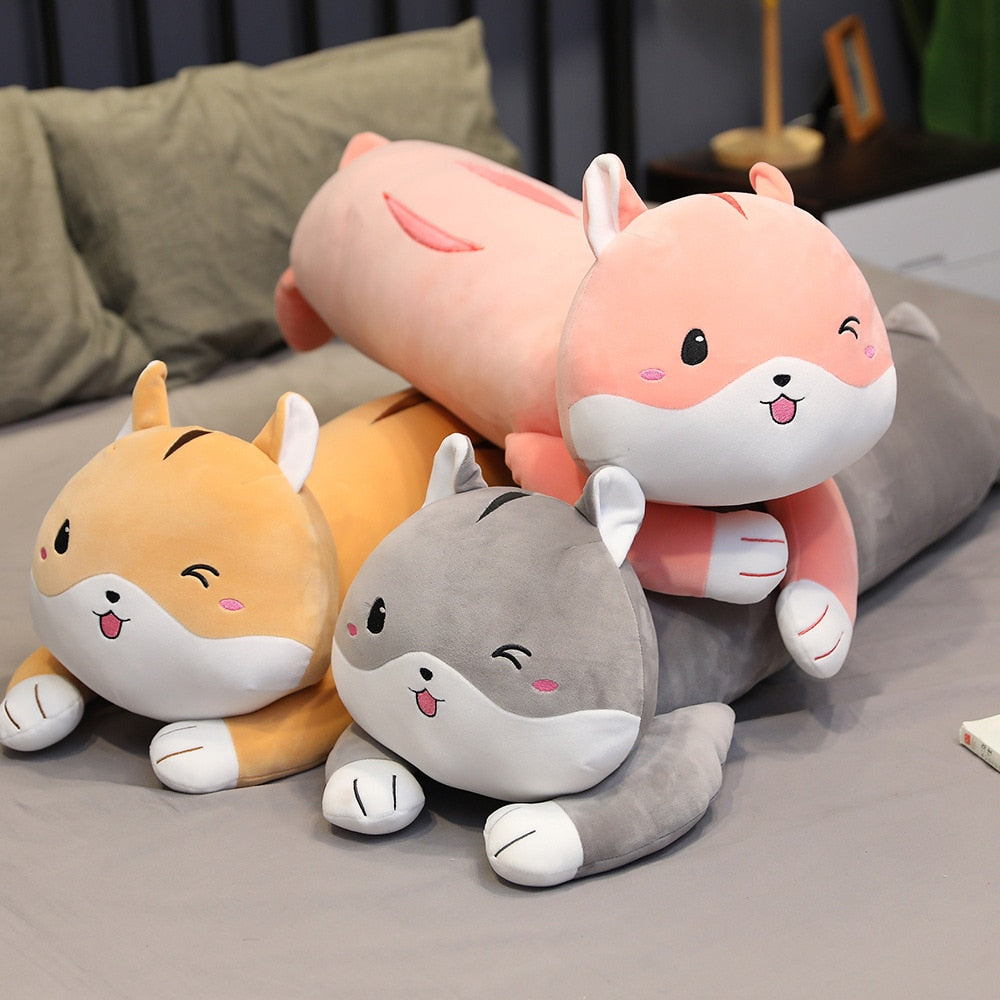 80-130cm cartoon hamster stuffed animal or cats cuddly toys pillow XXL format