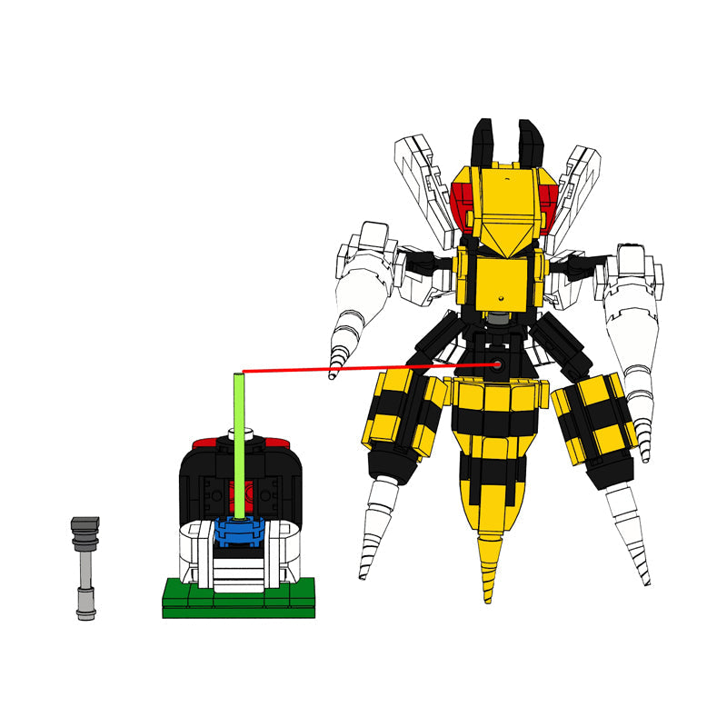 Bibor / Beedrill building block figure Pokemon (