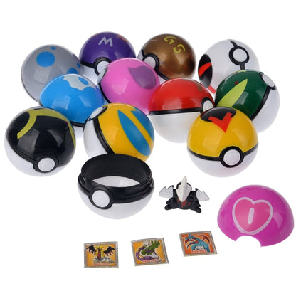 Set of 12 Pokemon Pokeballs (approx. 4.8cm)