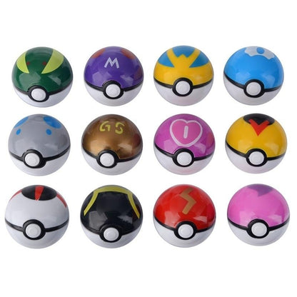Set of 12 Pokemon Pokeballs (approx. 4.8cm)