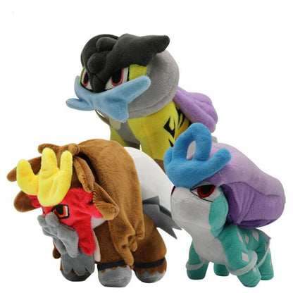 20cm Suicune, Entei or Raikou soft toy Pokemon figures (approx. 20cm)