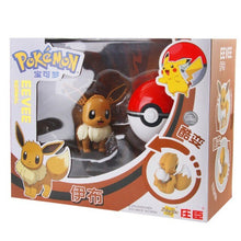 Eevee / Eevee Pokemon Poke Ball Set with Figure Toys