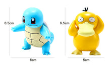 Set of 6 Pokemon figures: Pikachu, Jigglypuff, Squirtle, Bulbasaur, Enton and Charmander