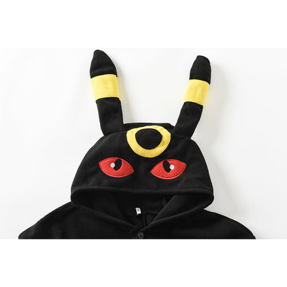 Fluffy Nachtara Umbreon onesie pajamas