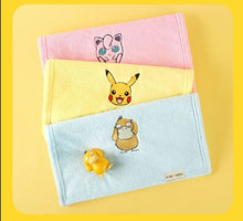 Bath towels with Pokemon Pikachu and other motifs