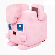 Square Pokemon plushies - Eevee, Pikachu, Enton, Schiggy, Jigglypuff, Bulbasaur in pixel look