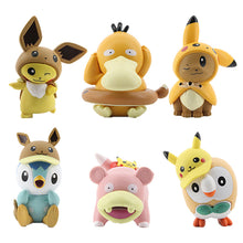 Eevee Eevee, Pikachu, Enton etc. Cosplay Figures - 6 pcs in a set