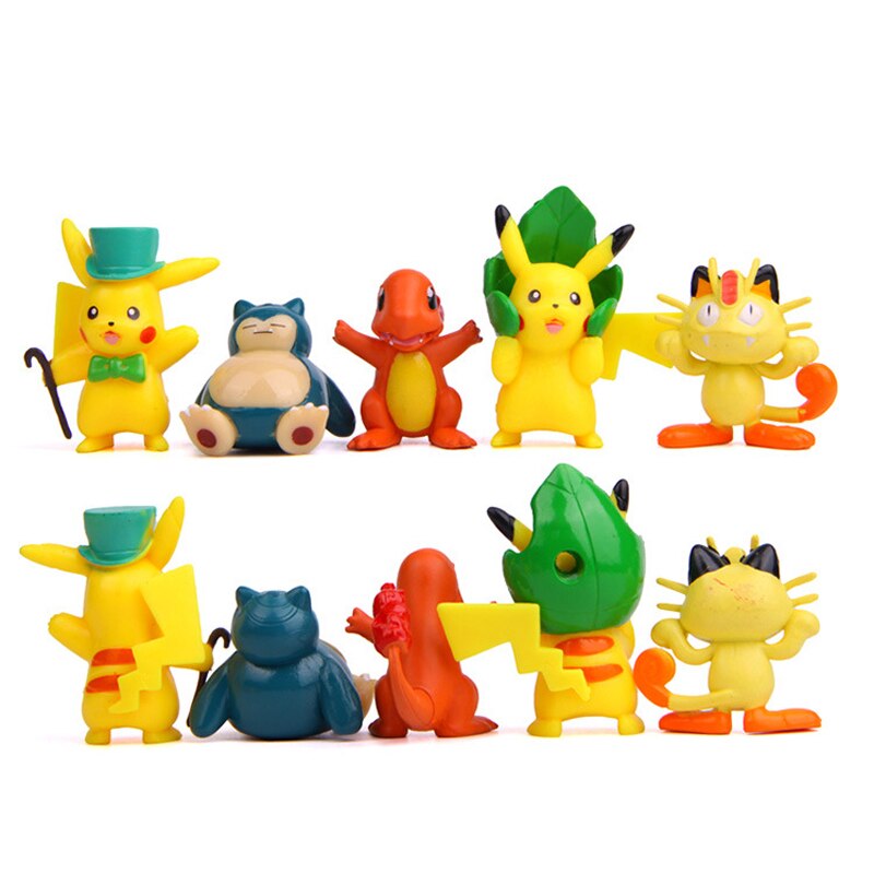 17 pcs. Pokemon figure set: Pikachu Jigglypuff and much more.