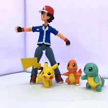 Ash Ketchum with Pikachu, Charmander and Squirtle Action Game Figure