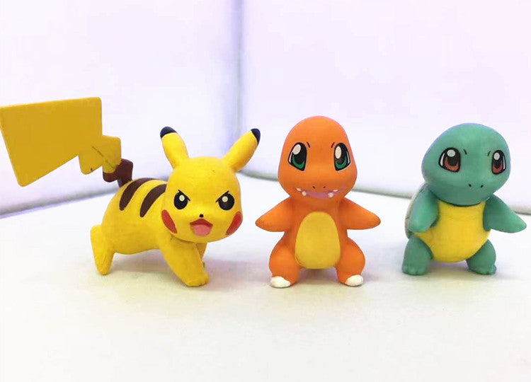 Ash Ketchum with Pikachu, Charmander and Squirtle Action Game Figure